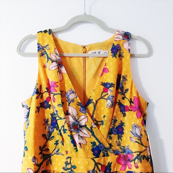 Eliza J. - Asymmetrical Hem Floral Dress - Picture 3 of 8